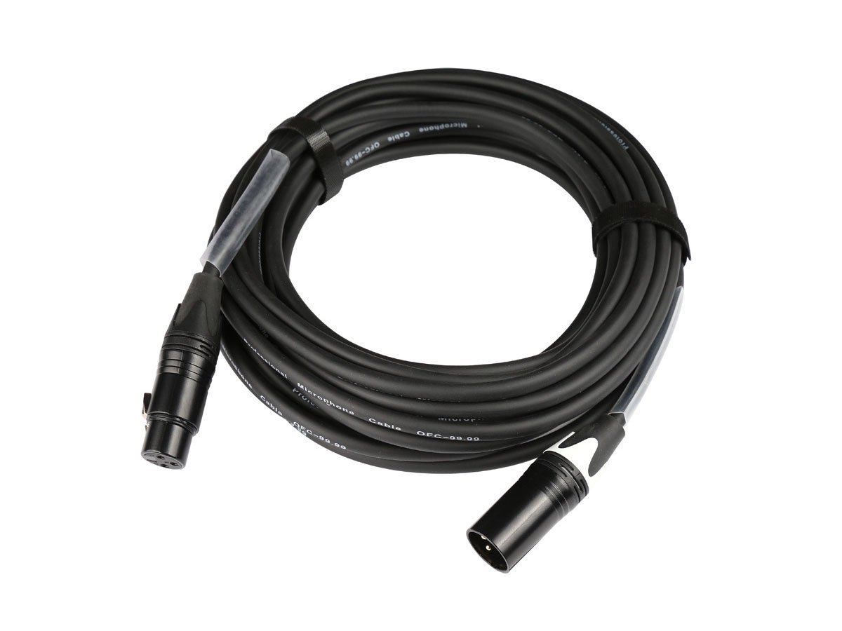 TiGHT AV XLR-mikrofonkabel med hvid htte, 10m
